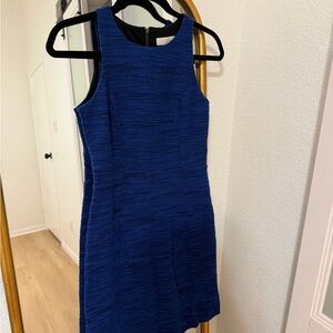LOFT Royal Blue Textured Mini Dress